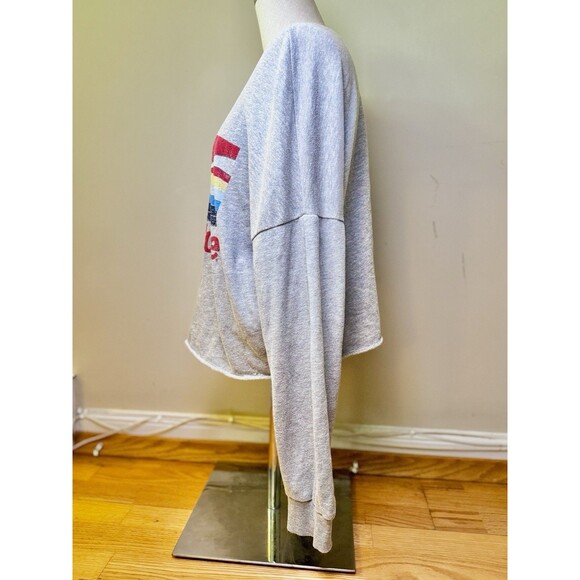 Coca Cola Catch The Wave Crewneck Long Sleeve Raw Hem Sweatshirt Size XL - Picture 3 of 14